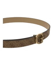 GUESS CLASSIC Reversible belt MILK LOGO - Belts - 4