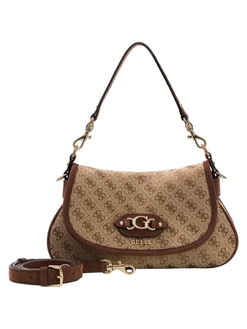 SAMANTHA Shoulder bag, with shoulder strap latte logo / brown - Women&rsquo;s Bags
