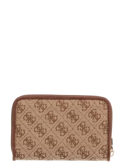 SAMANTHA Medium zip-around wallet latte logo / brown - Women&rsquo;s Wallets