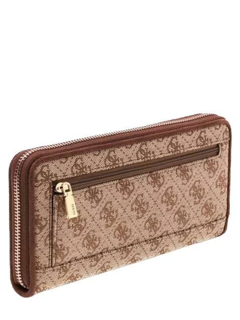 SAMANTHA Large zip-around wallet latte logo / brown - Women&rsquo;s Wallets