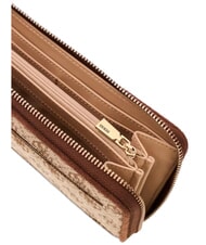 GUESS SAMANTHA Large zip-around wallet latte logo / brown - Women&rsquo;s Wallets - 4