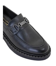 ALVIERO MARTINI PRIMA CLASSE GEO Leather moccasins Black - Women&rsquo;s shoes - 4