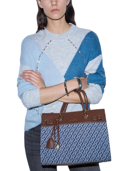 MANHATTAN Handbag, with shoulder strap blue denim - Women&rsquo;s Bags