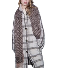 LIUJO LOGO Fringed scarf BLACK - Scarves - 2