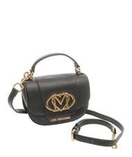LOVE MOSCHINO OVAL FRIEZE Mini shoulder bag Black - Women&rsquo;s Bags - 2