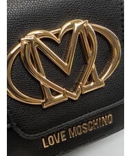LOVE MOSCHINO OVAL FRIEZE Mini shoulder bag Black - Women&rsquo;s Bags - 4
