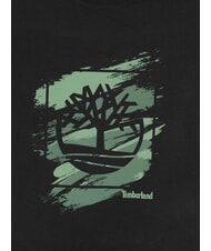 TIMBERLAND RUGGED Cotton T-Shirt BLACK - T-shirt - 3