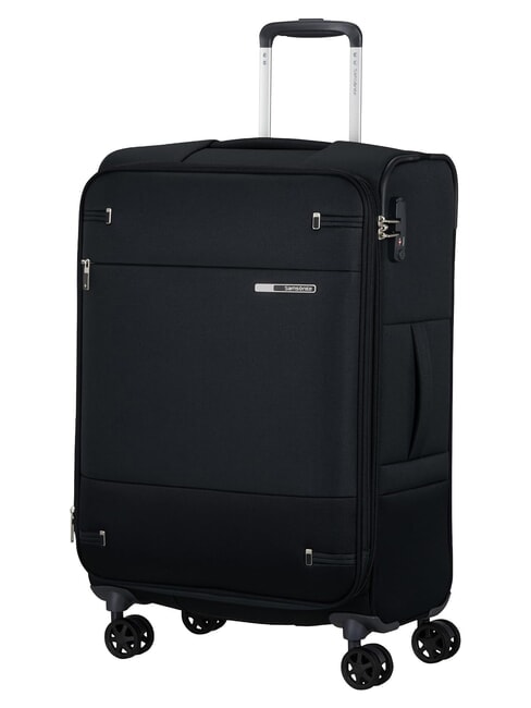 BASE BOOST Medium trolley, expandable BLACK - Semi-rigid Trolley Cases