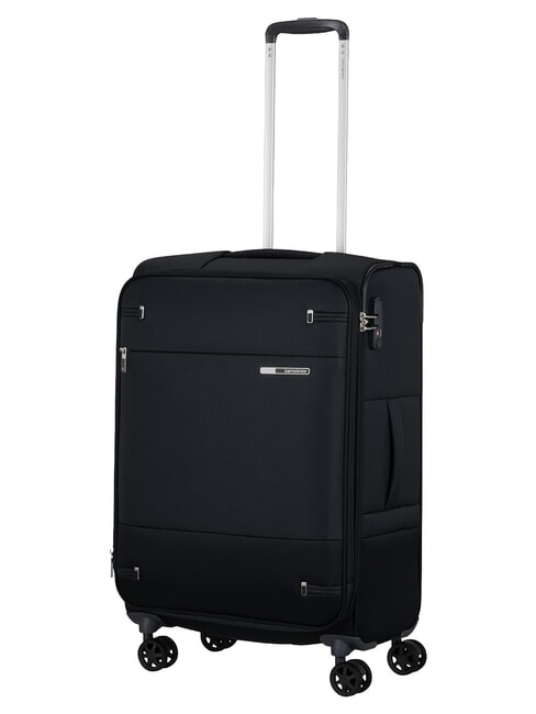 BASE BOOST Medium trolley, expandable BLACK - Semi-rigid Trolley Cases