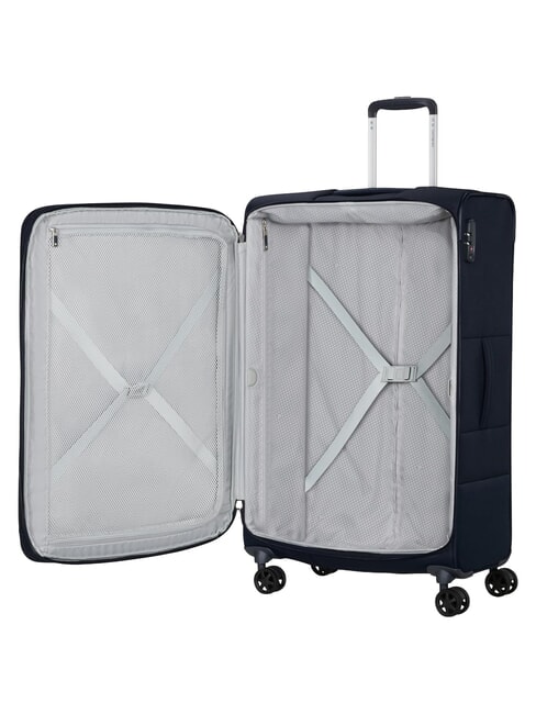 BASE BOOST Large, expandable trolley blu navy - Semi-rigid Trolley Cases