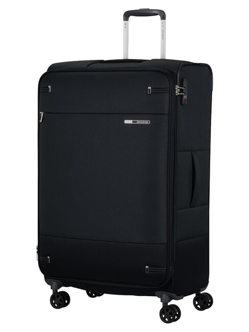BASE BOOST Large, expandable trolley BLACK - Semi-rigid Trolley Cases