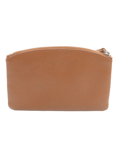 ROUNDED ENVELOPE Leather clutch bag cognac - Women&rsquo;s Bags