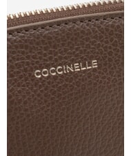 COCCINELLE ROUNDED ENVELOPE Leather clutch bag brunette - Women&rsquo;s Bags - 4