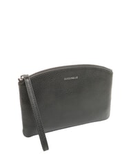 COCCINELLE ROUNDED ENVELOPE Leather clutch bag Black - Women&rsquo;s Bags - 2