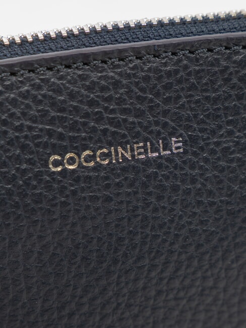 ROUNDED ENVELOPE Leather clutch bag midnight blue - Women&rsquo;s Bags