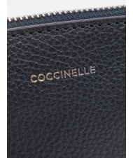 COCCINELLE ROUNDED ENVELOPE Leather clutch bag midnight blue - Women&rsquo;s Bags - 4