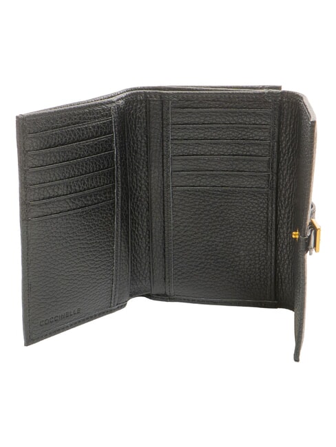 CHERRY Medium Leather Wallet Black - Women&rsquo;s Wallets