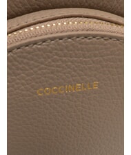 COCCINELLE ALPHA Leather backpack warm taupe - Women&rsquo;s Bags - 4