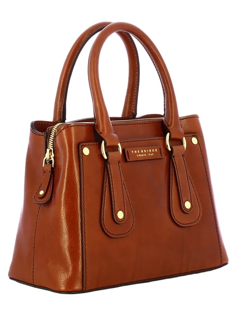 CECILIA Leather handbag, with shoulder strap BROWN - Women&rsquo;s Bags