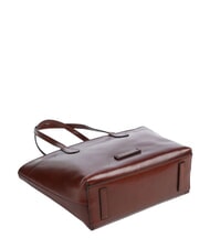 THE BRIDGE GUELFA Leather shoulder shopper bag BROWN - Women&rsquo;s Bags - 4