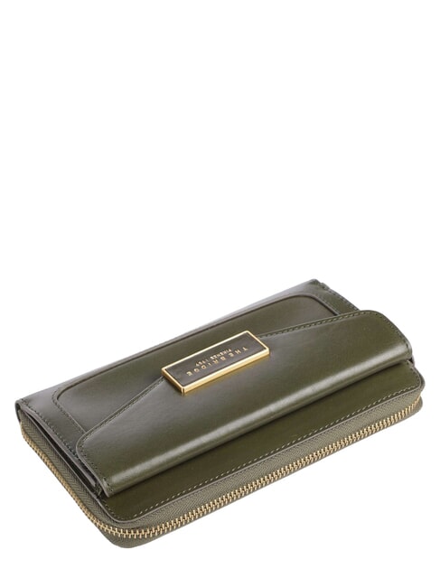 GINEVRA Large leather wallet thyme abb gold - Women&rsquo;s Wallets