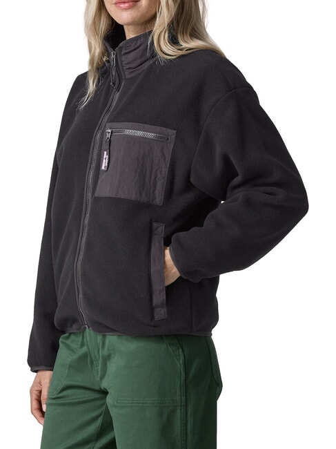 SYNCH Recycled fleece jacket black solid - Women's Jackets