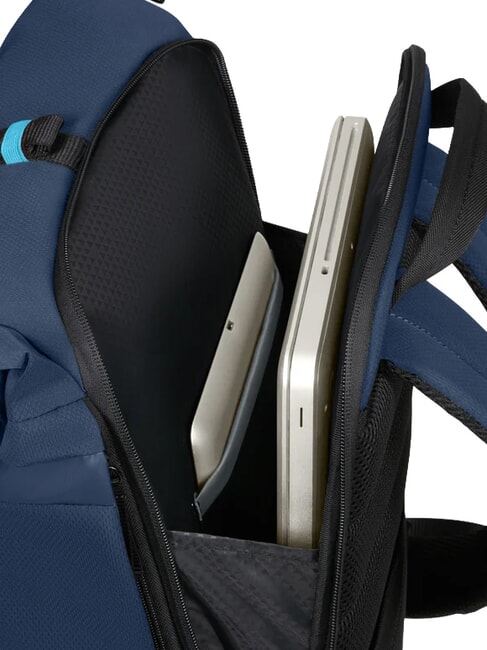 MODERNY 15.6" laptop backpack, expandable blue - Laptop backpacks