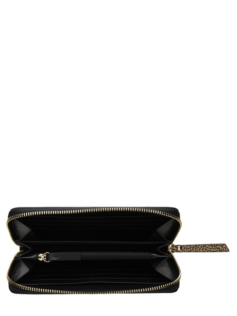 BIRDIE Large leather wallet black / natural op - Women&rsquo;s Wallets