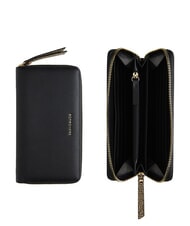 BORBONESE BIRDIE Large leather wallet black / natural op - Women&rsquo;s Wallets - 3