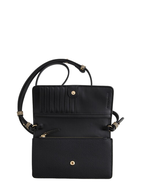 BIRDIE Leather wallet with shoulder strap black / natural op - Women&rsquo;s Wallets