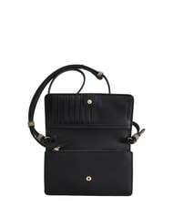 BORBONESE BIRDIE Leather wallet with shoulder strap black / natural op - Women&rsquo;s Wallets - 2