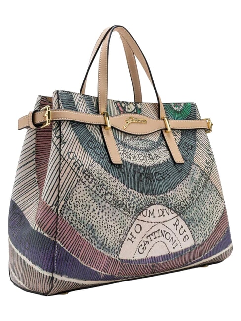 PLANETARIUM Handbag, with shoulder strap and clutch watercolor/beige - Women&rsquo;s Bags