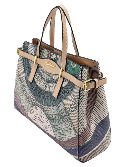 PLANETARIUM Handbag, with shoulder strap and clutch watercolor/beige - Women&rsquo;s Bags