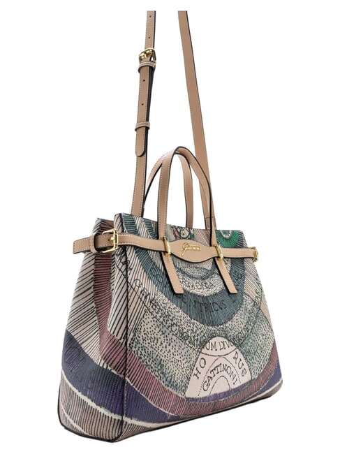 PLANETARIUM Handbag, with shoulder strap and clutch watercolor/beige - Women&rsquo;s Bags