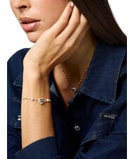 GUESS BELOVED Heart-shaped charm bracelet yellow gold - Bracelets - 4