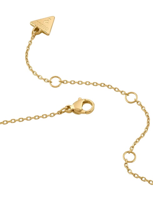 WILD FLOWER Necklace with central heart-shaped charm yellow gold - Necklaces