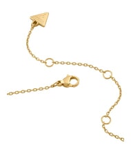 GUESS WILD FLOWER Necklace with central heart-shaped charm yellow gold - Necklaces - 3