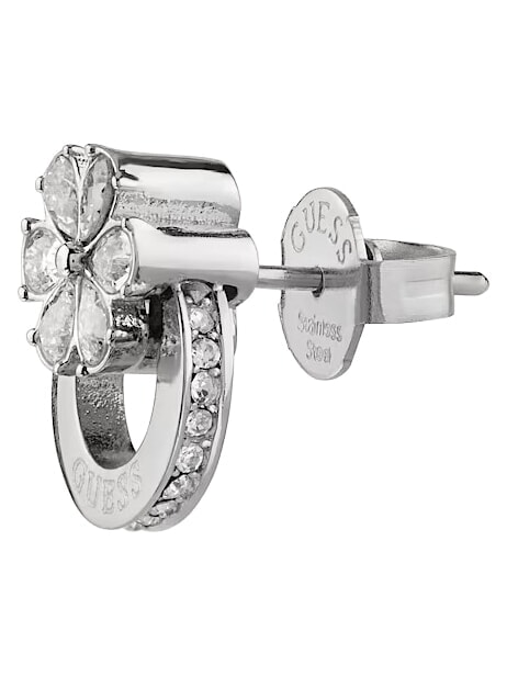 ACE OF DIAMONDS Earrings with crystal application SILVER - Earrings