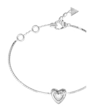 GUESS BELOVED Bracelet, heart-shaped charm SILVER - Bracelets - 2