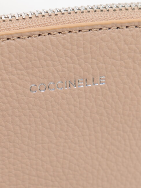 ROUNDED ENVELOPE Leather clutch bag rosette - Women&rsquo;s Bags