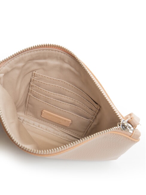 ROUNDED ENVELOPE Leather clutch bag rosette - Women&rsquo;s Bags