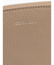 COCCINELLE ROUNDED ENVELOPE Leather clutch bag warm taupe - Women&rsquo;s Bags - 4