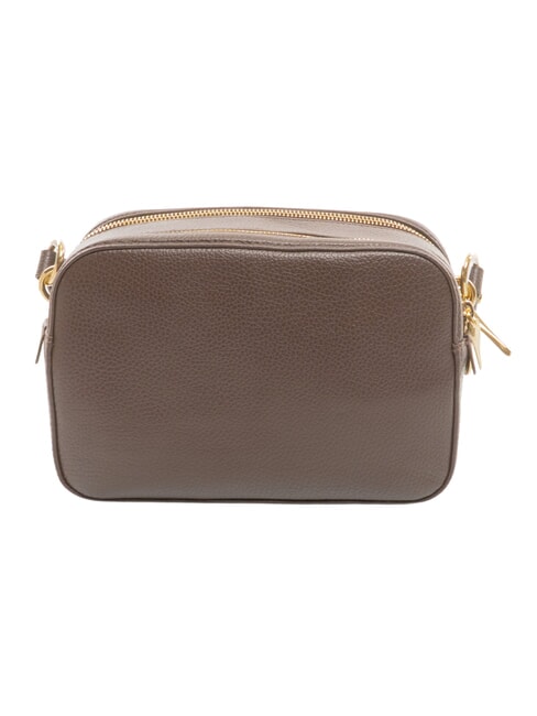 ALPHA Mini shoulder bag, in leather brunette - Women&rsquo;s Bags