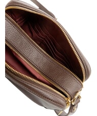 COCCINELLE ALPHA Mini shoulder bag, in leather brunette - Women&rsquo;s Bags - 5
