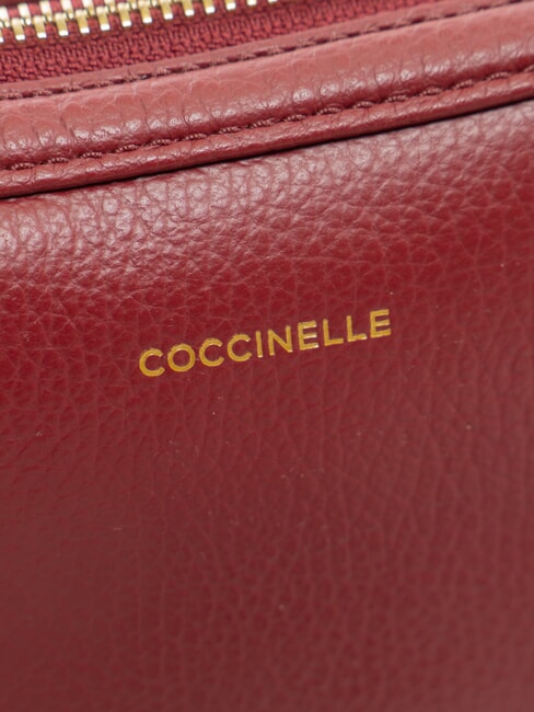 ALPHA Mini shoulder bag, in leather currant - Women&rsquo;s Bags