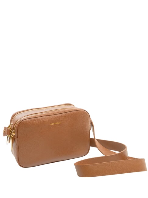 ALPHA Mini shoulder bag, in leather cognac - Women&rsquo;s Bags