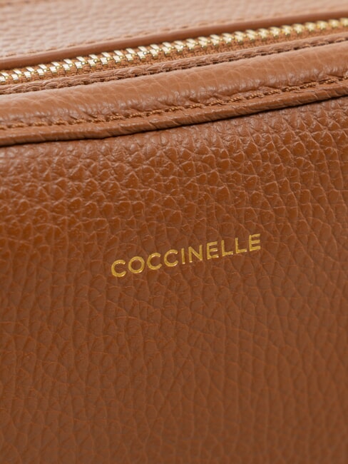 ALPHA Mini shoulder bag, in leather cognac - Women&rsquo;s Bags