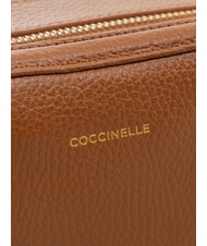 COCCINELLE ALPHA Mini shoulder bag, in leather cognac - Women&rsquo;s Bags - 4