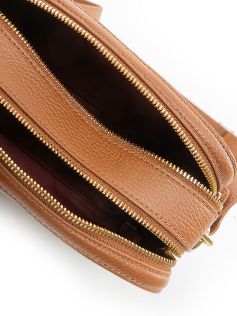 ALPHA Mini shoulder bag, in leather cognac - Women&rsquo;s Bags