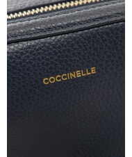 COCCINELLE ALPHA Mini shoulder bag, in leather midnight blue - Women&rsquo;s Bags - 4